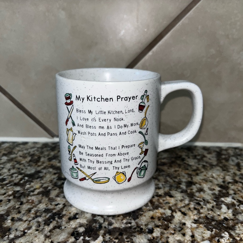 Vintage My Kitchen Prayer Mug